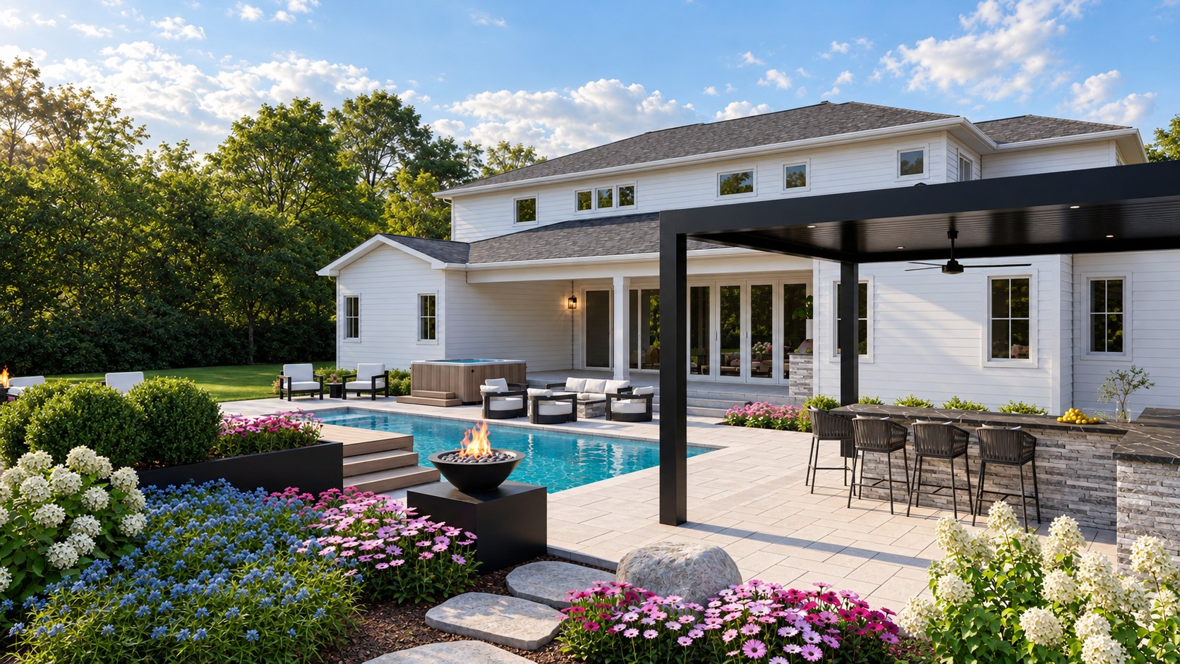 Poolside retreat · View 08
