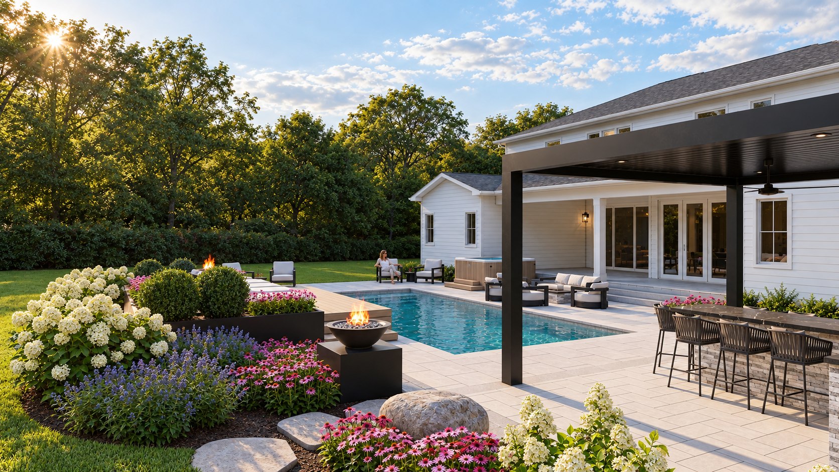 Poolside retreat · View 09
