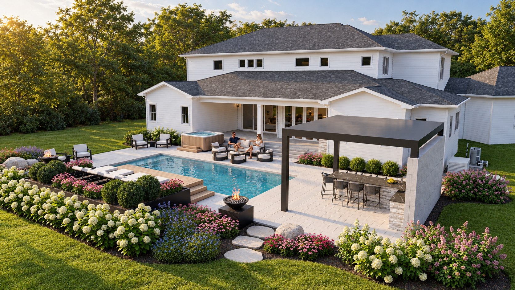 Poolside retreat · View 15