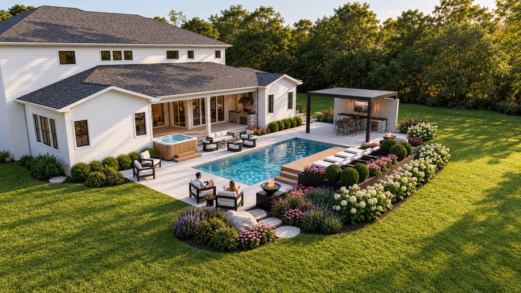 Poolside retreat · View 17